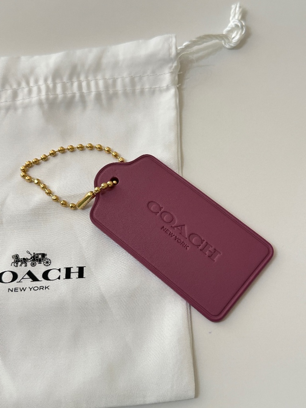 Coach LOVE Purple Hang Tag